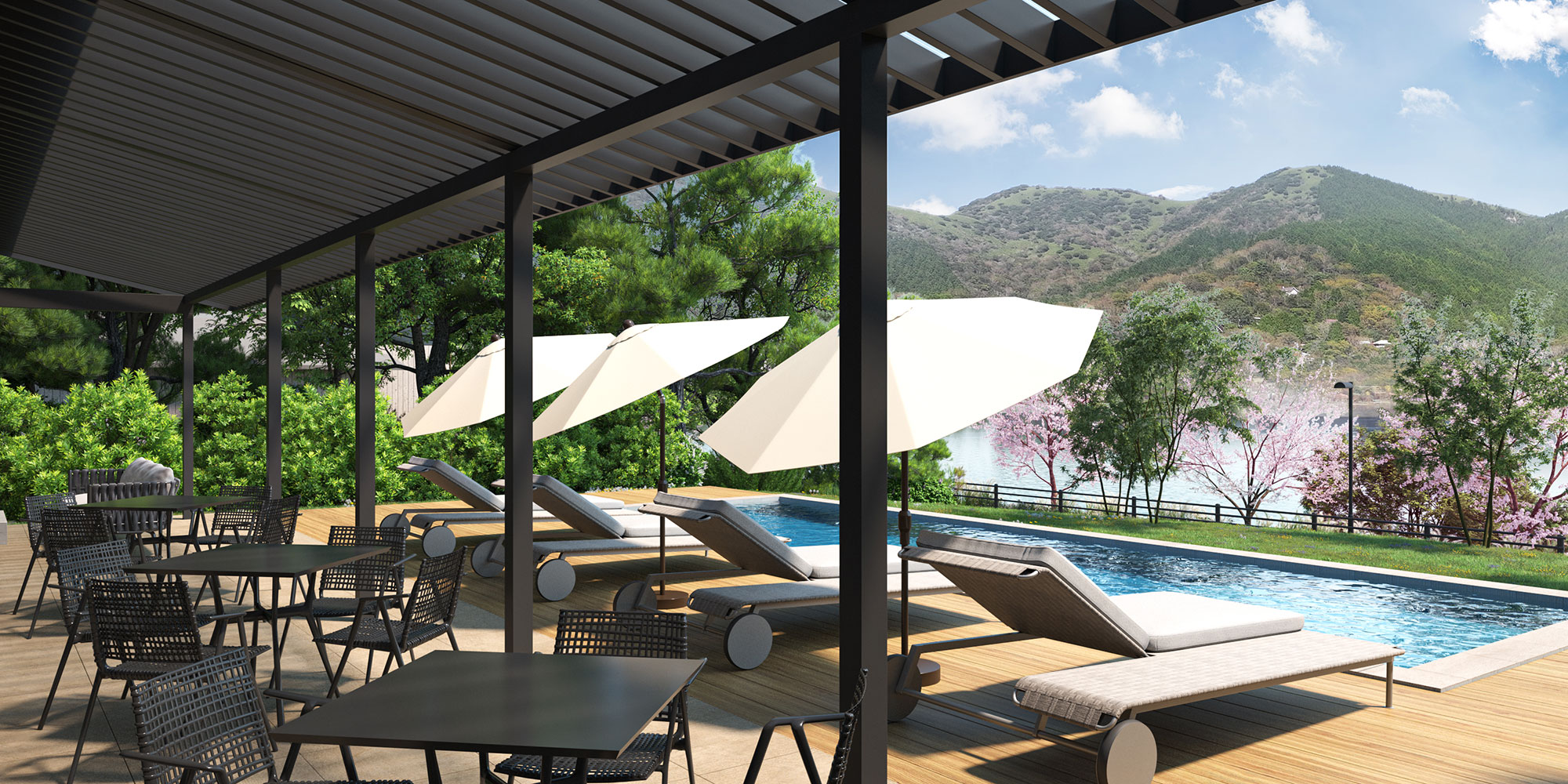 Residence Villa Lago : Terrace / Pool
